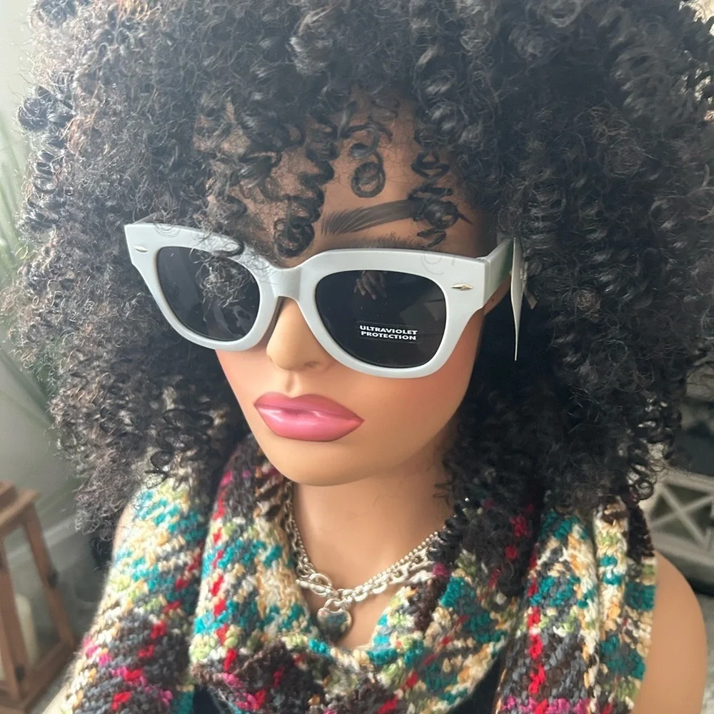 ✨NEW Stylish Black and Snow ❄️ White Gray Sunglasses